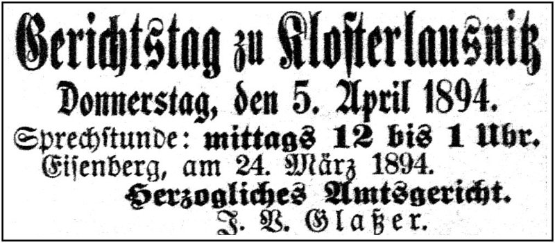 1894-04-05 Kl Gerichtstag